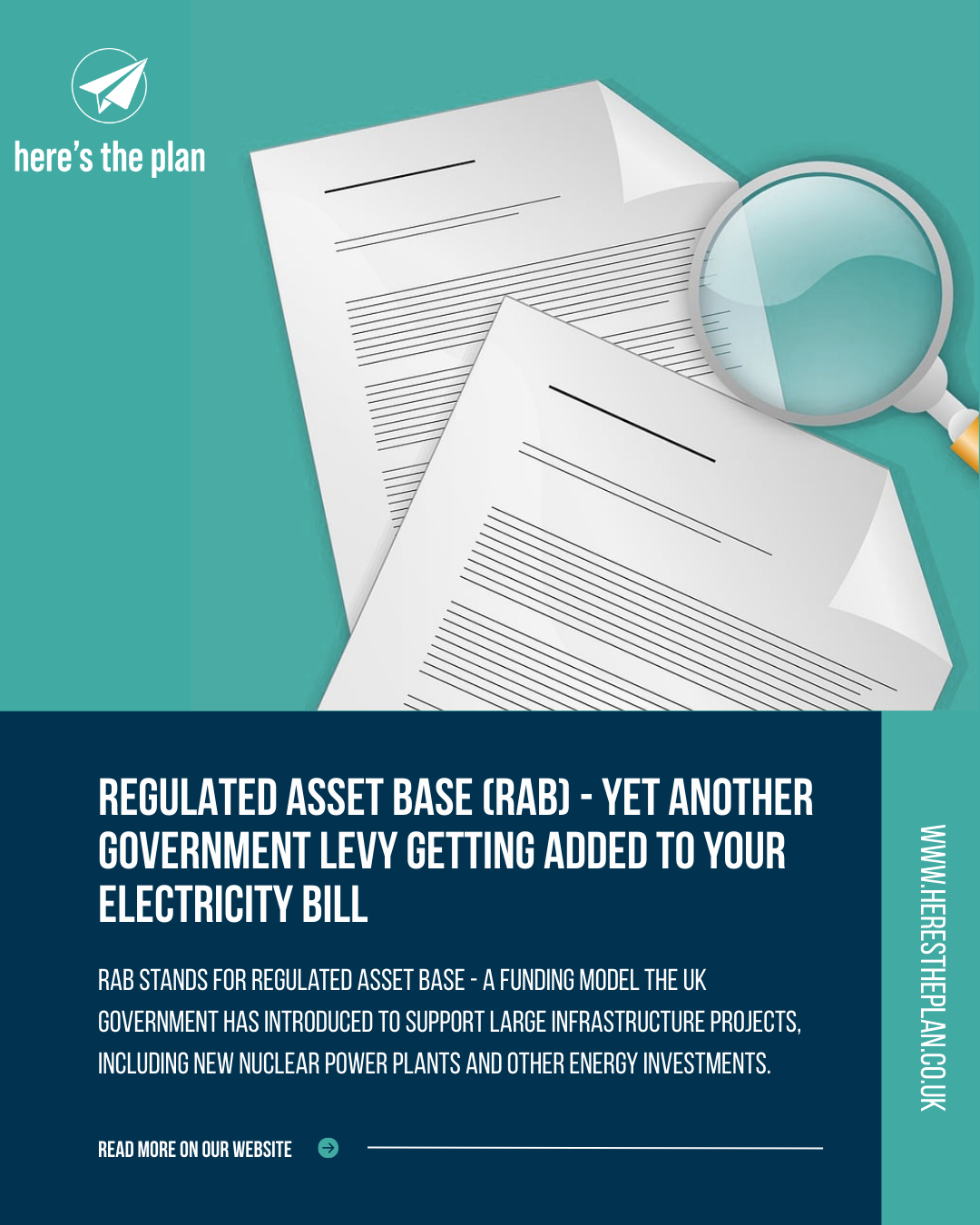 Regulated Asset Base (RAB) – yet another Government Levy getting added to your electricity bill